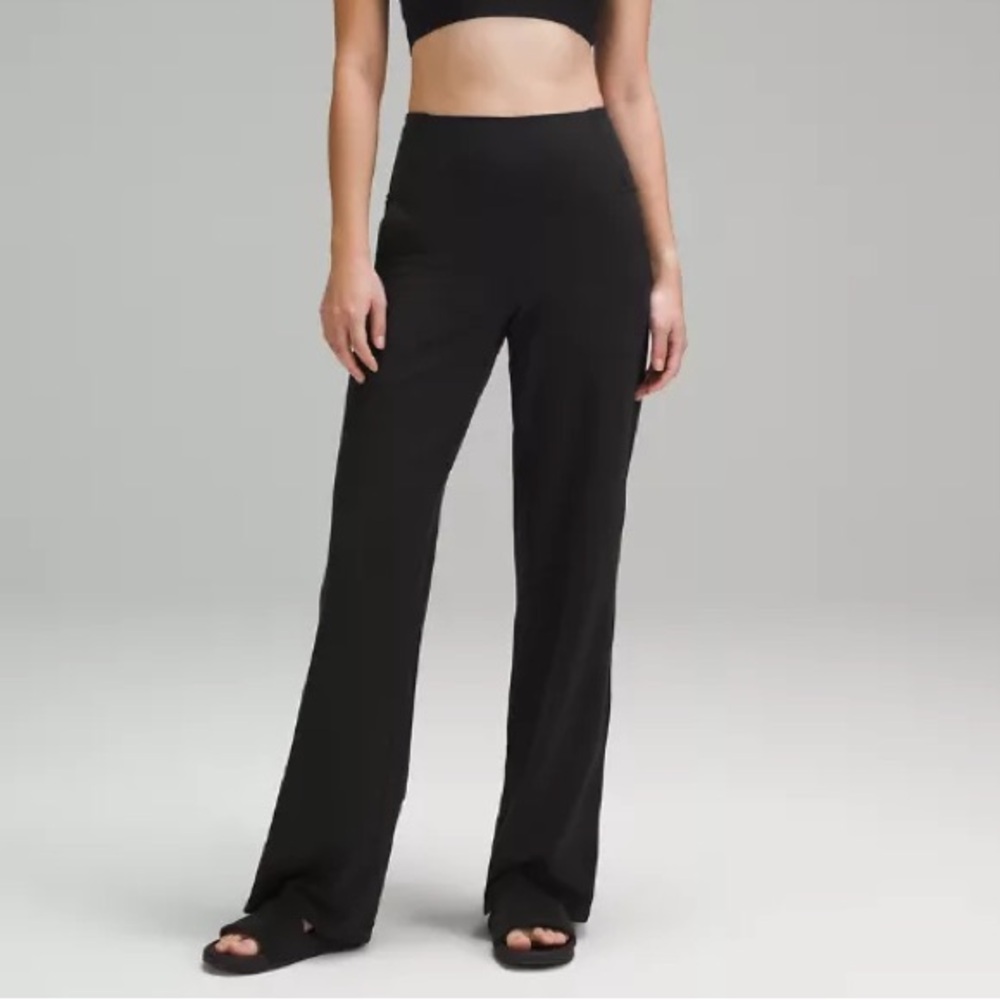 Lululemon Align Black Wide Leg Pants Size 14 with 29.5 Inch Inseam LW5GJ2S